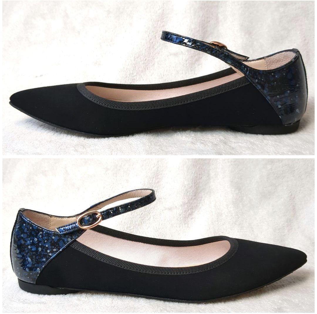 repetto レペット フラットシューズ ストラップ スエード ブラック 37