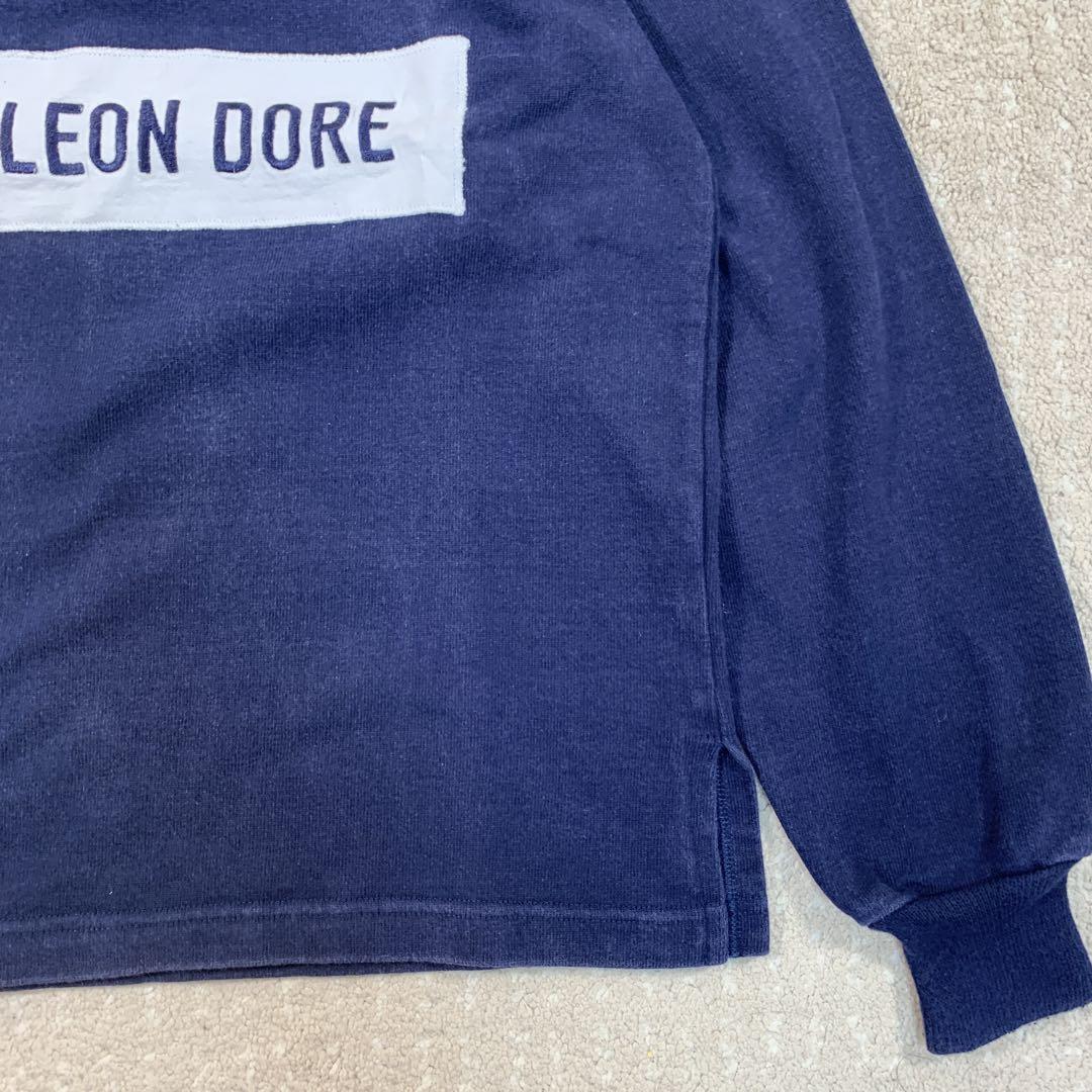 【CANADA製】AIME LEON DORE ラガーシャツ　ネイビー　M