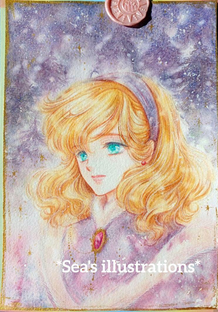 ◇聖夜の森◇手描きイラスト