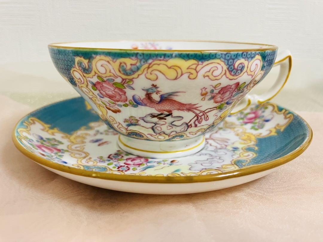 イギリスアンティーク　minton ミントン　コカリス　ブルー　C&S レア！