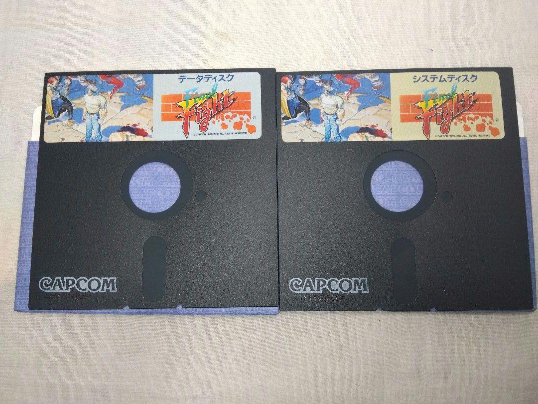 ☆X68000 ファイナルファイト 箱 取扱説明書 はがき/保証書付☆ ファイナルファイト Final Fight 箱説保証書CD付き X68000