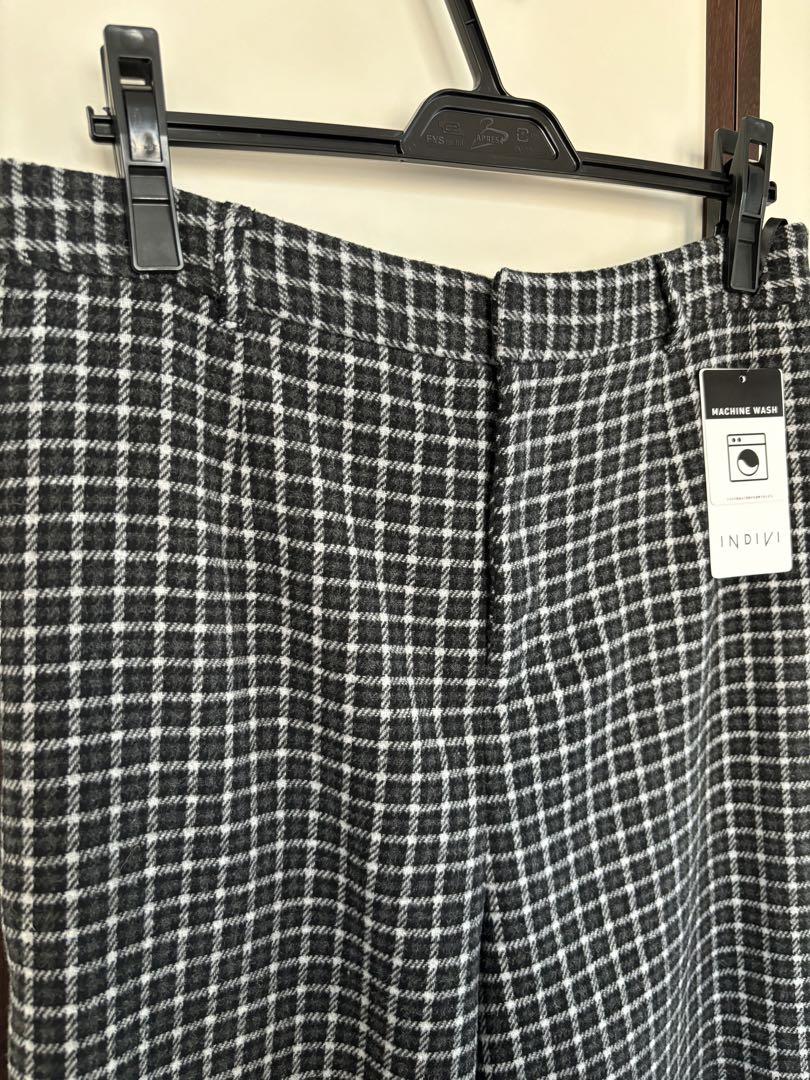 新品★インディヴィ大きいサイズ　ガウチョパンツ（23区組曲自由区アンタイトル）