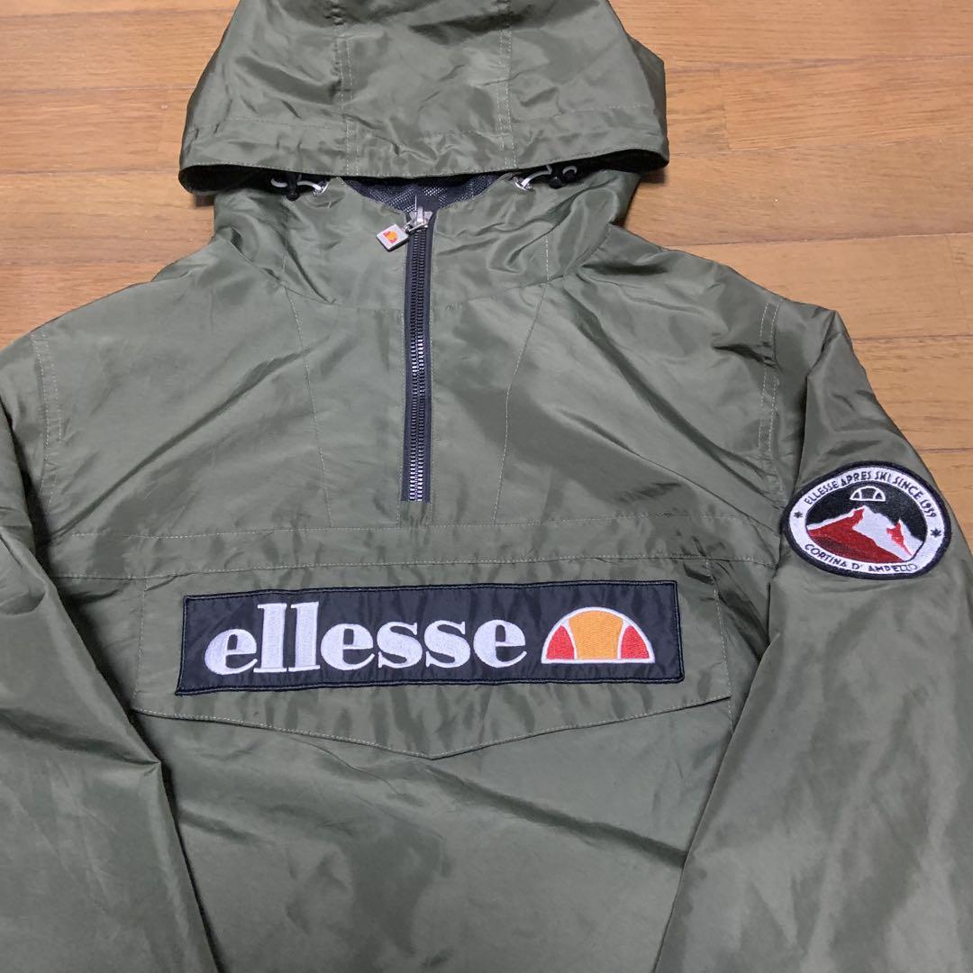 【ポイント10倍】 エレッセellesse アノラックパーカーXL オリーブグリーン ジャケット・アウター