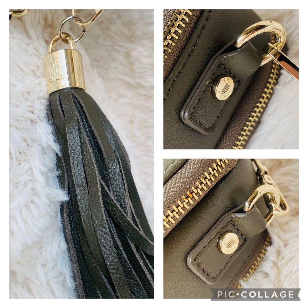 ランバンオンブルー　LANVIN ウォレット　チェーン　ショルダーバッグ 美品 ランバンオンブルー LANVIN ウォレット チェーン