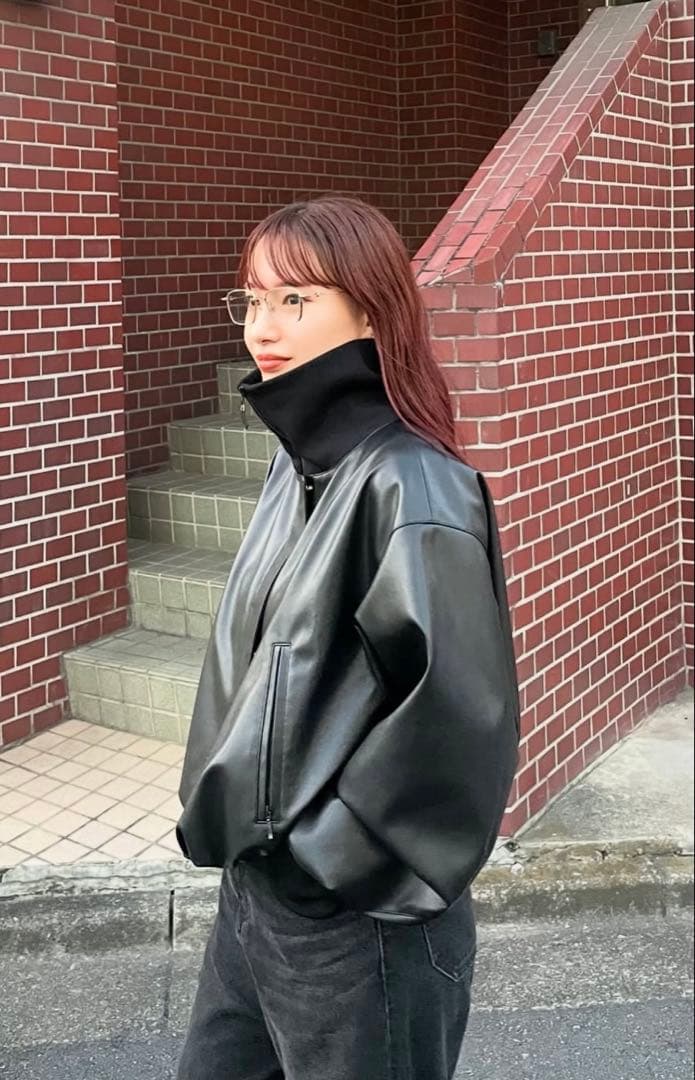 【RIM.ARK】新品未使用Synthetic leather short JK 【RIM.ARK】新品未使用Synthetic leather short JK