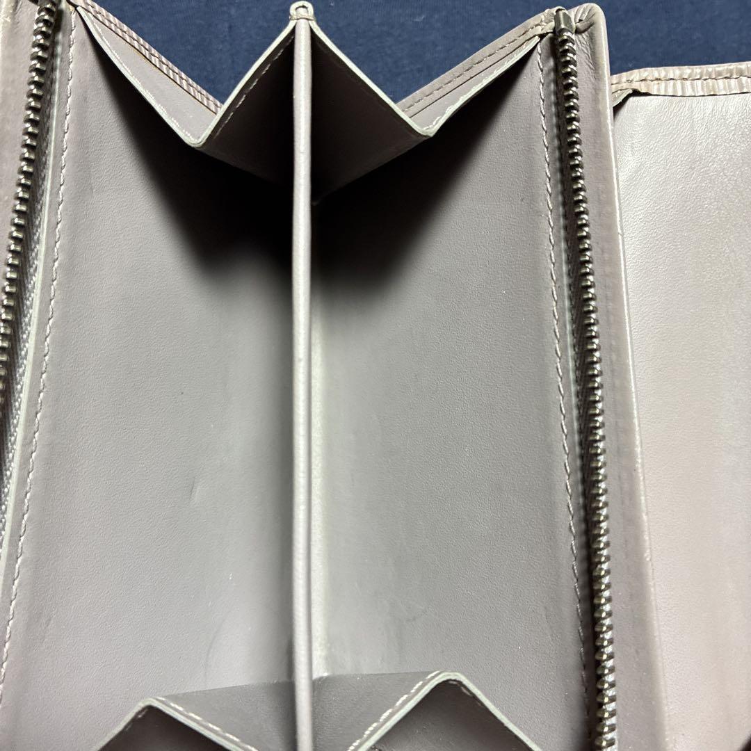 LOUIS VUITTON 三つ折り財布 グレー エピレザー