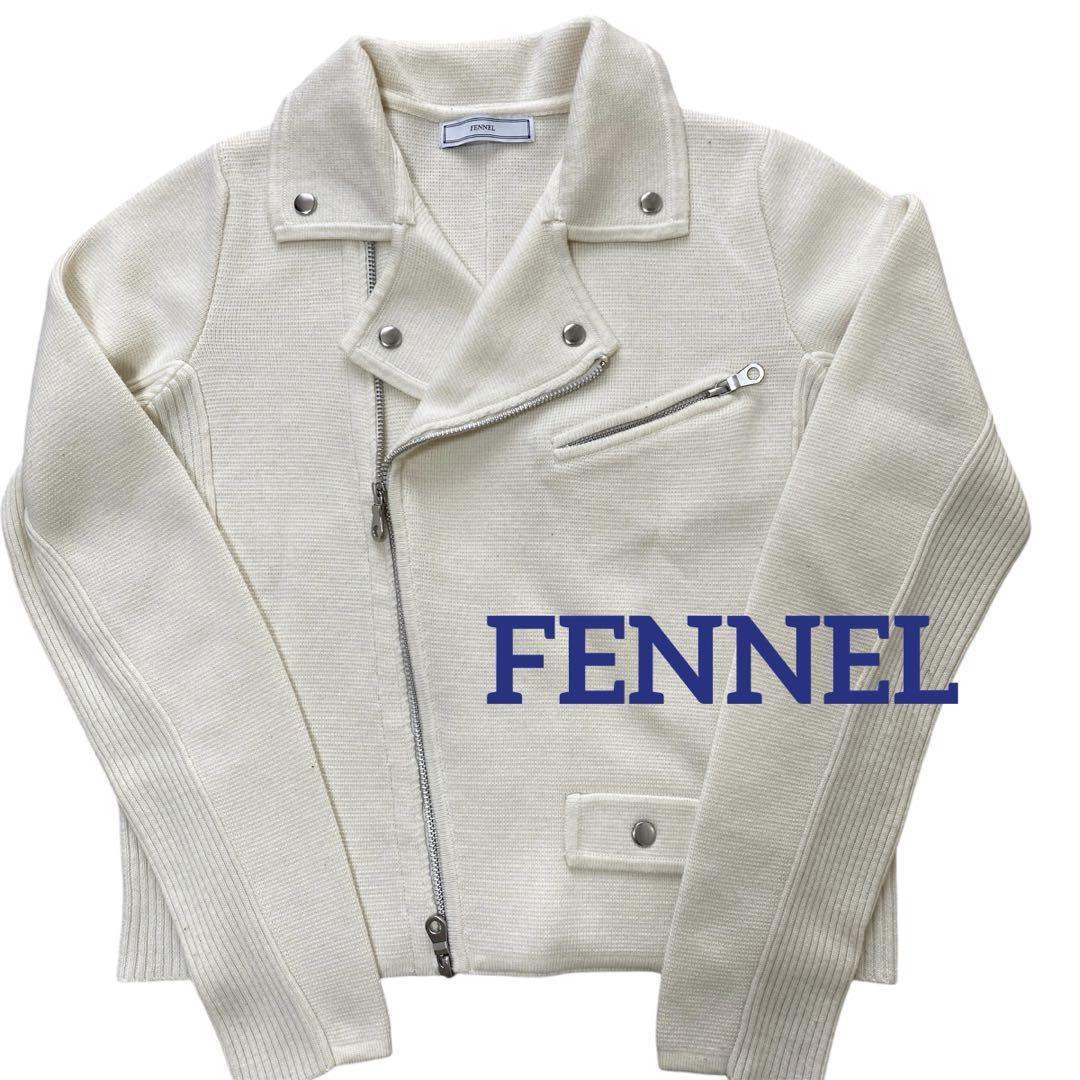 ヤマダヤ　FENNEL フェンネル　ライダーズ風ニット　カーディガン