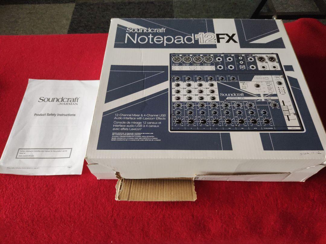 Soundcraft Notepad-12FX usbオーディオインターフェース