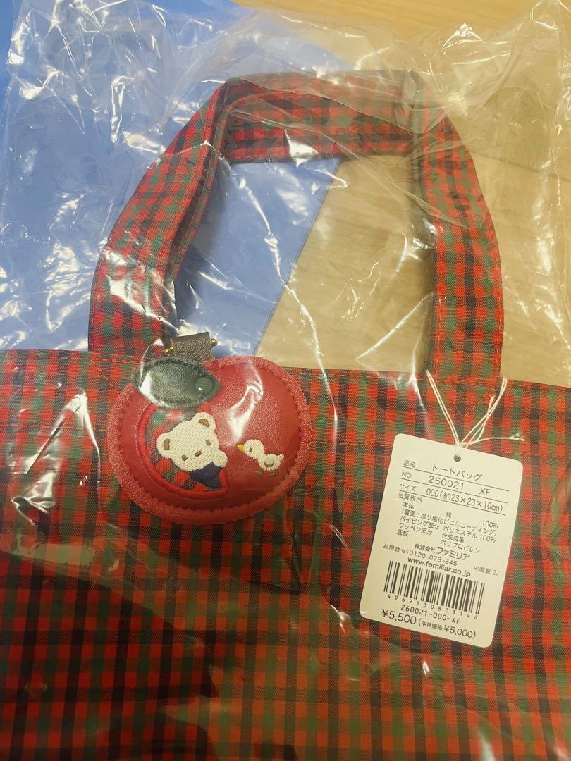 ☆新品未開封／完売品】familiarファミリア トートバッグ 赤