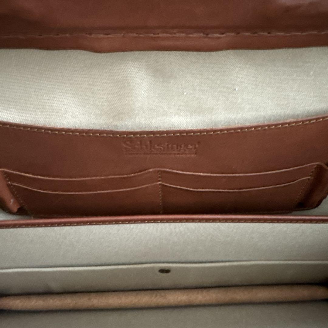 ブラウンレザー ビジネスバッグ