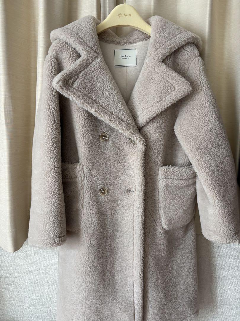 ジャケット・アウター Herlipto Fleur Shearling Boa Coat