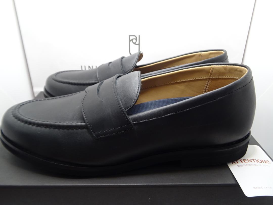 Y*M様 新品★ユナイテッドアローズローファー本革25.5cm黒ブラック
