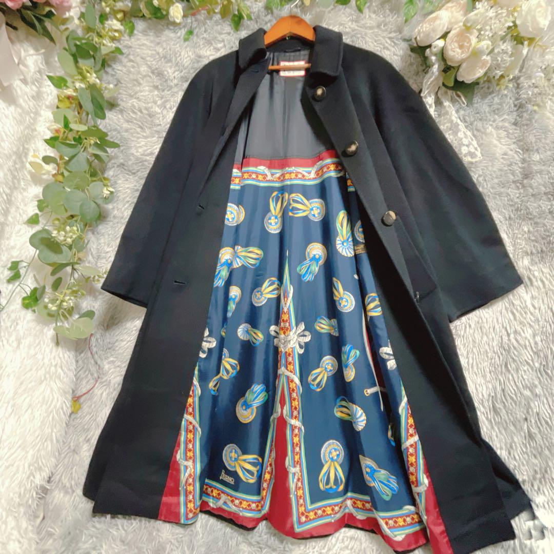 極美品】ヘルノ カシミヤ100 ロロピアーナ　大きいサイズ　44 黒
