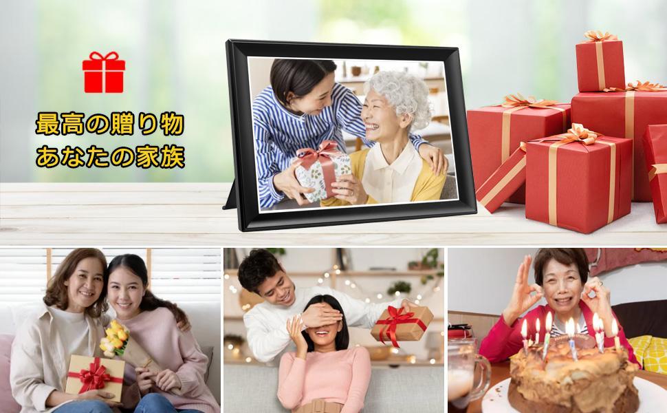 WiFi デジタル フォトフレーム　11インチ　2K液晶タッチスクリーン64GB