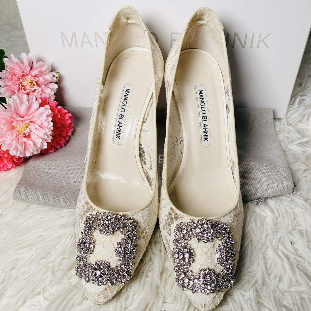 【L.us】MANOLO BLAHNIK HANGISI LACE 37