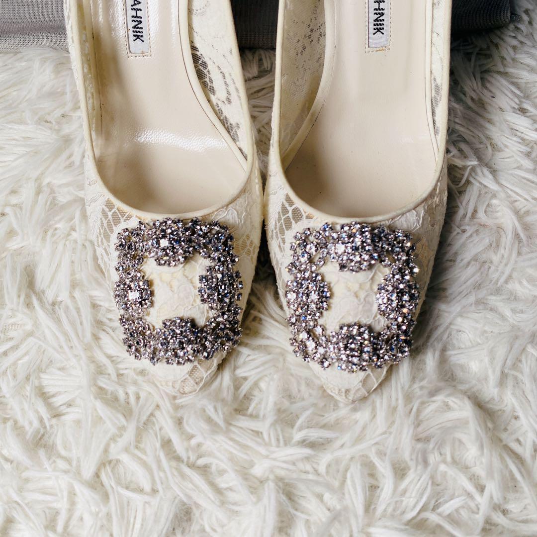 【L.us】MANOLO BLAHNIK HANGISI LACE 37
