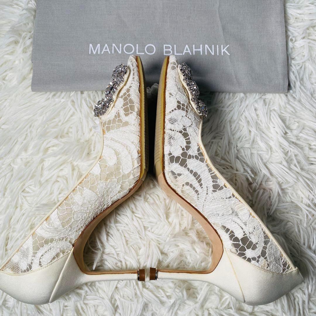 【L.us】MANOLO BLAHNIK HANGISI LACE 37