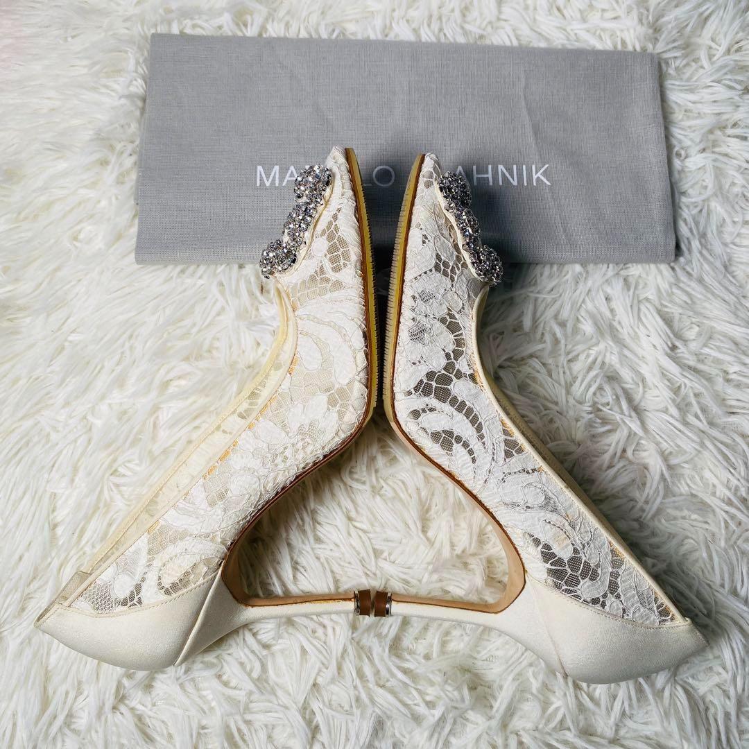 【L.us】MANOLO BLAHNIK HANGISI LACE 37