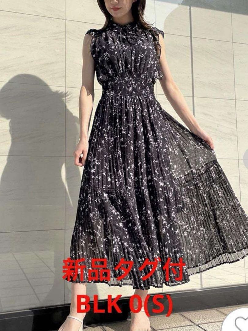 ほぼ未使用極希少プリーツプリーズデニム転写ロングワンピース