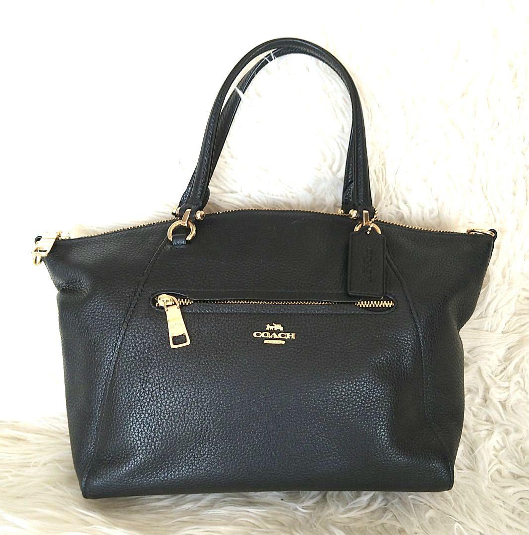 ✨COACH ✨美品✨2way黒レザー バッグ✨