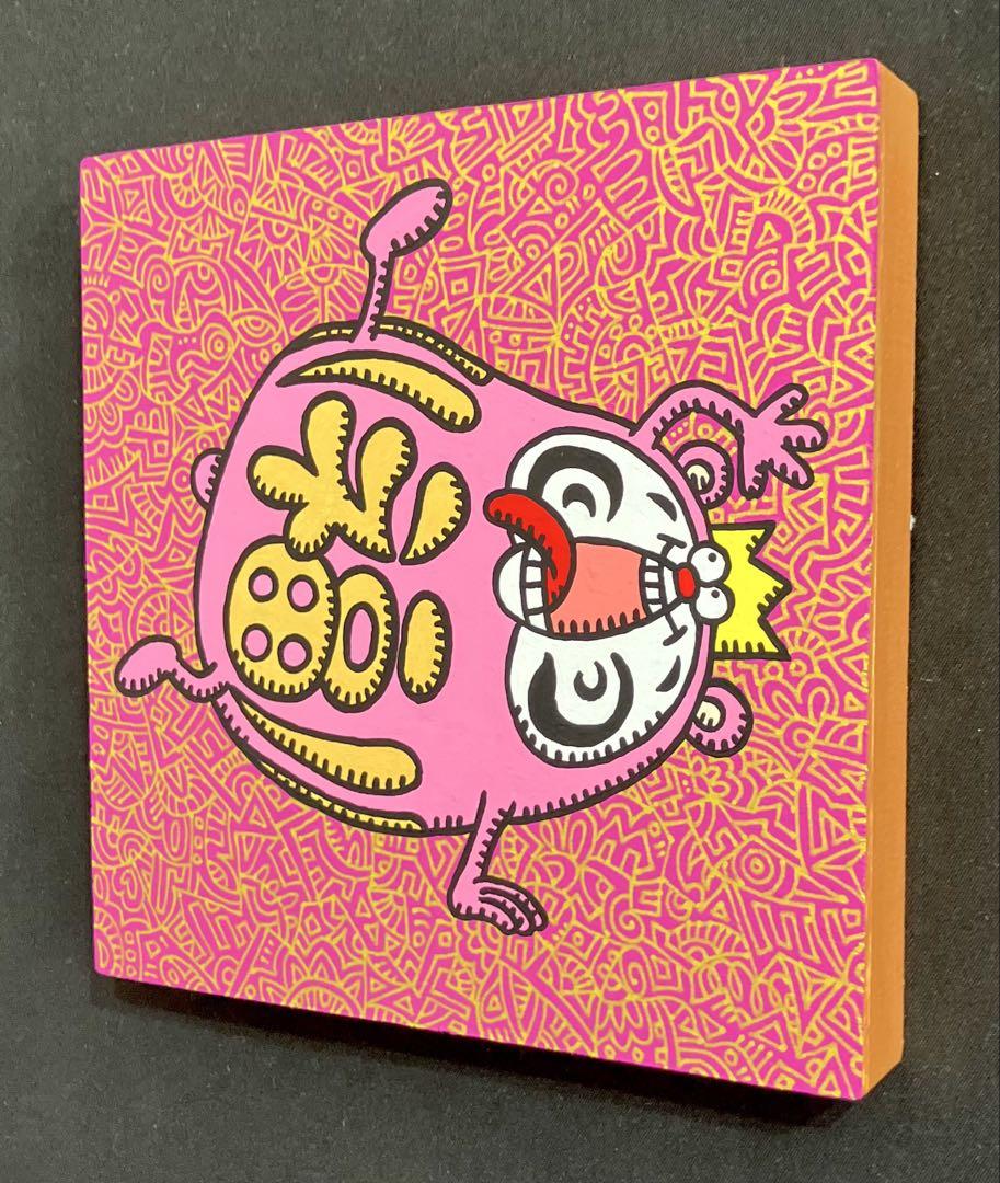 原画 だるま ポップアート キャラクター 絵画 アクリル画 現代