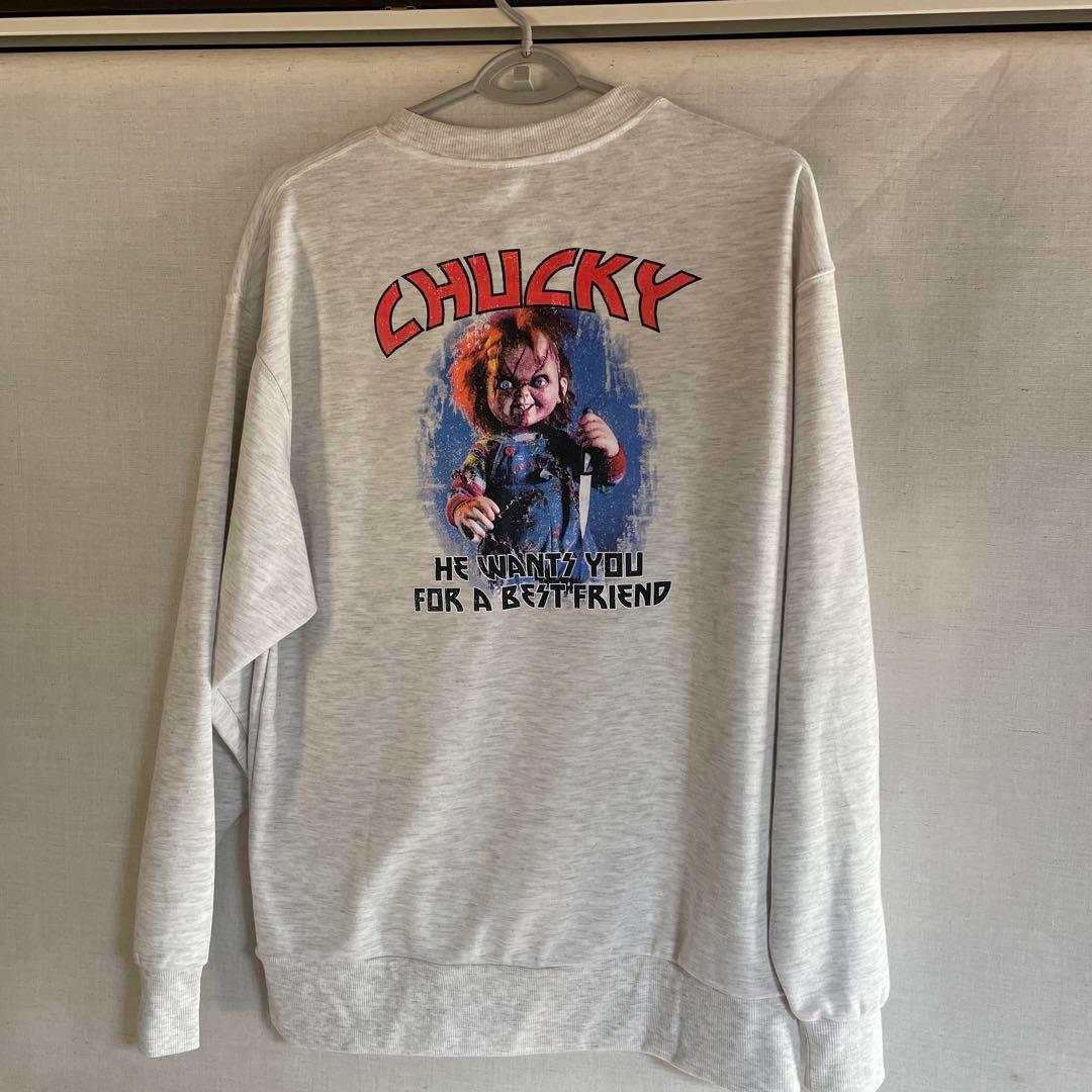 チャッキー トレーナー M 新品未使用 チャイルドプレイ チャッキー スウェット トレーナー - メルカリ