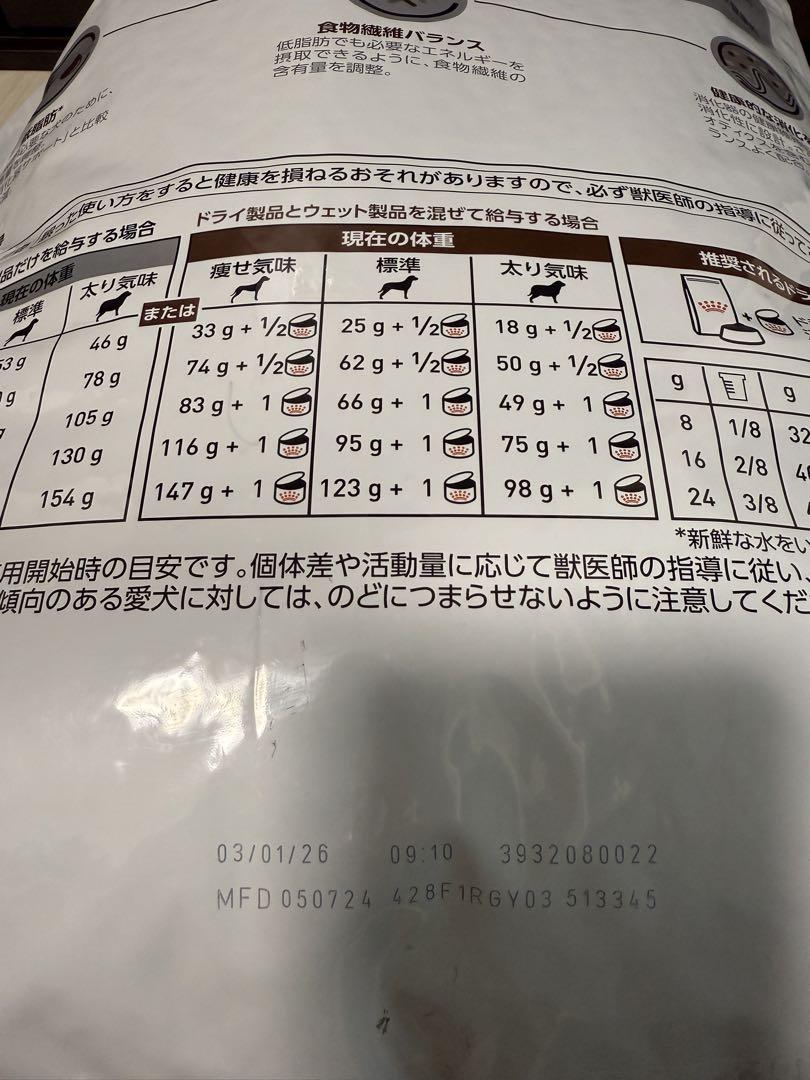 ④-2 ロイヤルカナン 犬用 消化器サポート 低脂肪 ドライ(8kg)