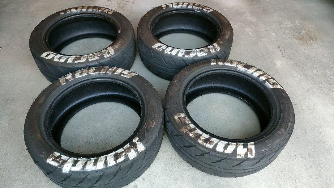 着払　195/50R15　シバタイヤ　R23　4本　７分山前後　ホンダレーシング