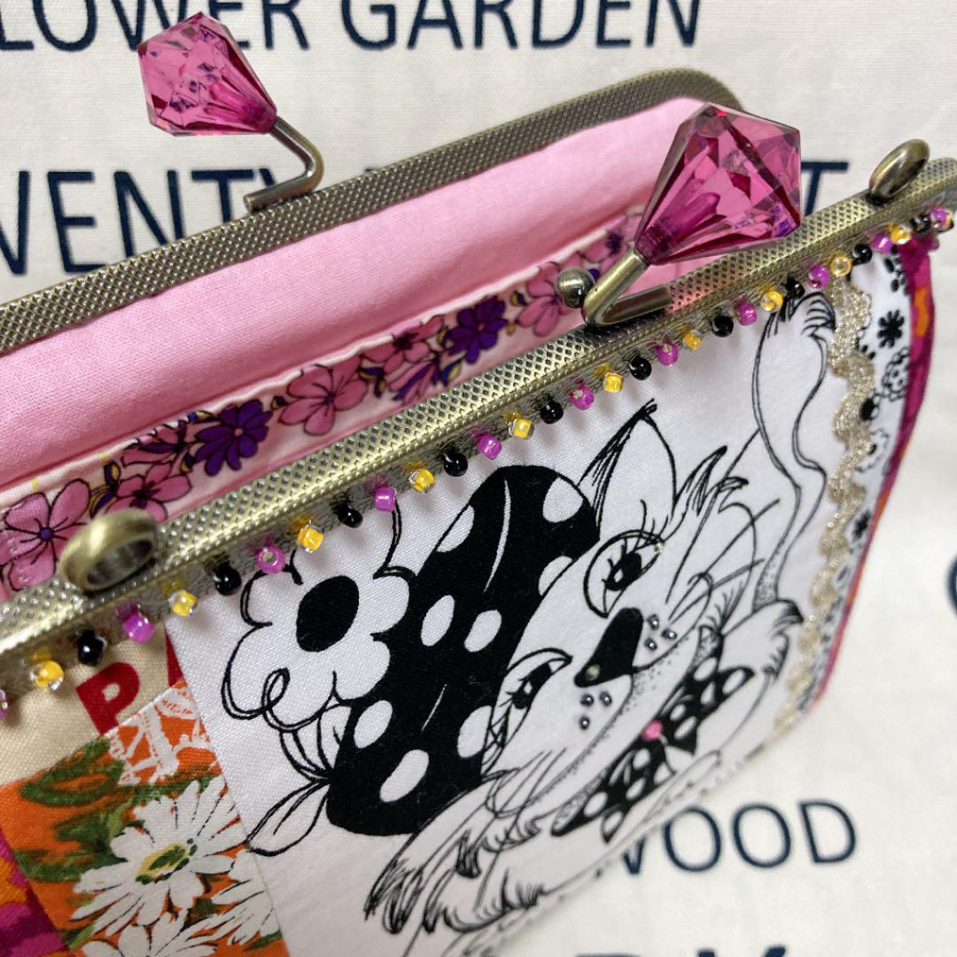 ロラライハリス 猫ちゃんパネル がま口ポーチ ハンドメイド - メルカリ ロラライハリス 猫ちゃんパネル がま口ポーチ ハンドメイド - メルカリ