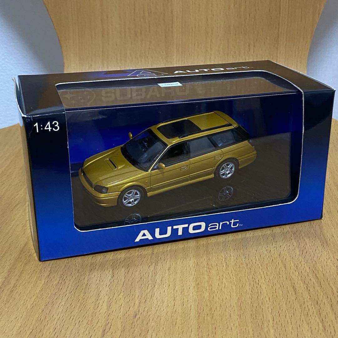 AUTOART 1/43 レガシィBH ツーリングワゴン　GTB 99 ゴールド