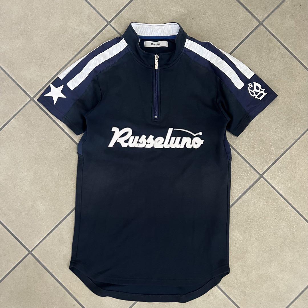 Russeluno ラッセルノ　ハーフジップ 半袖シャツ　ルチャ　ゴルフ