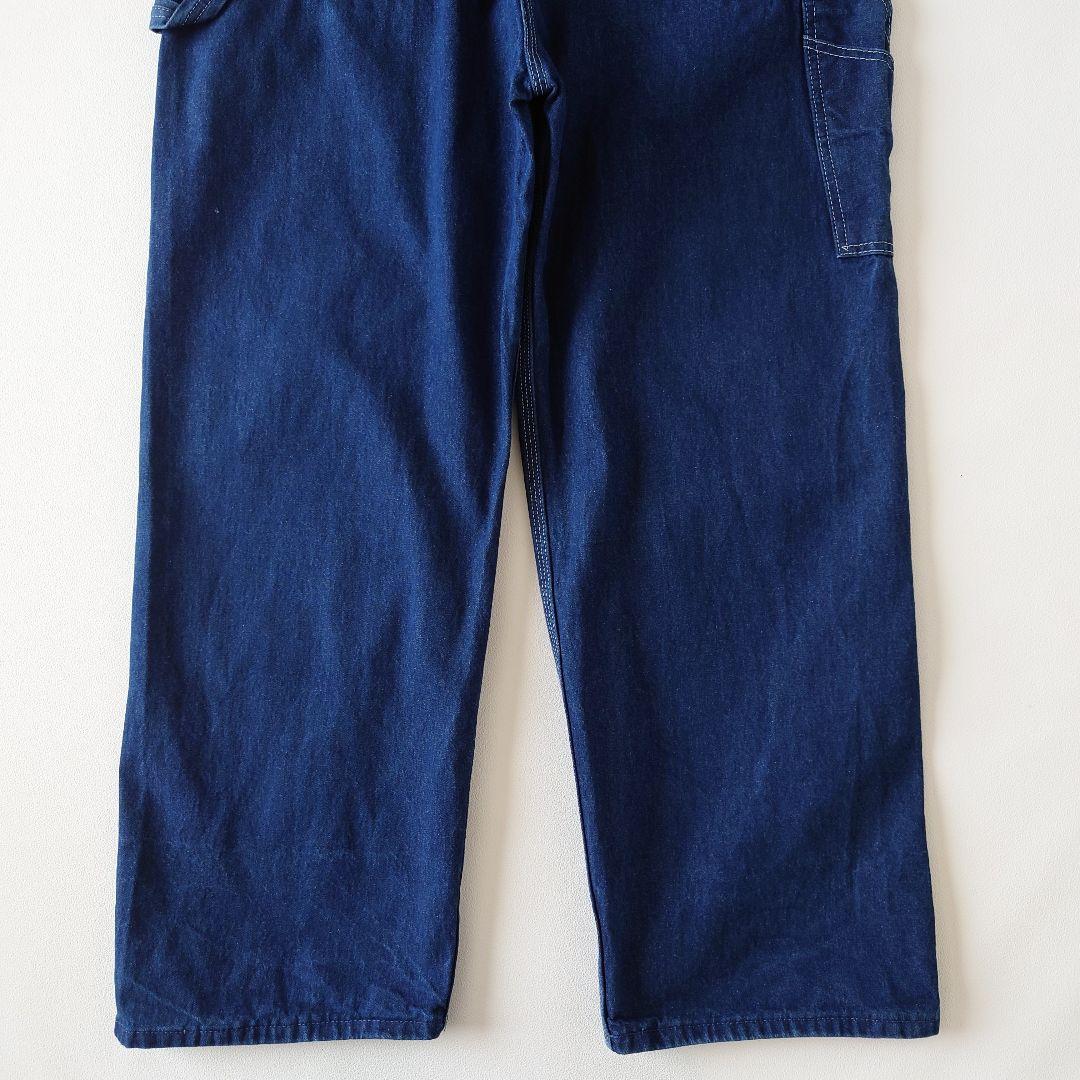 Dickies 濃紺デニムオーバーオール/サロペット 古着/実寸W42L30