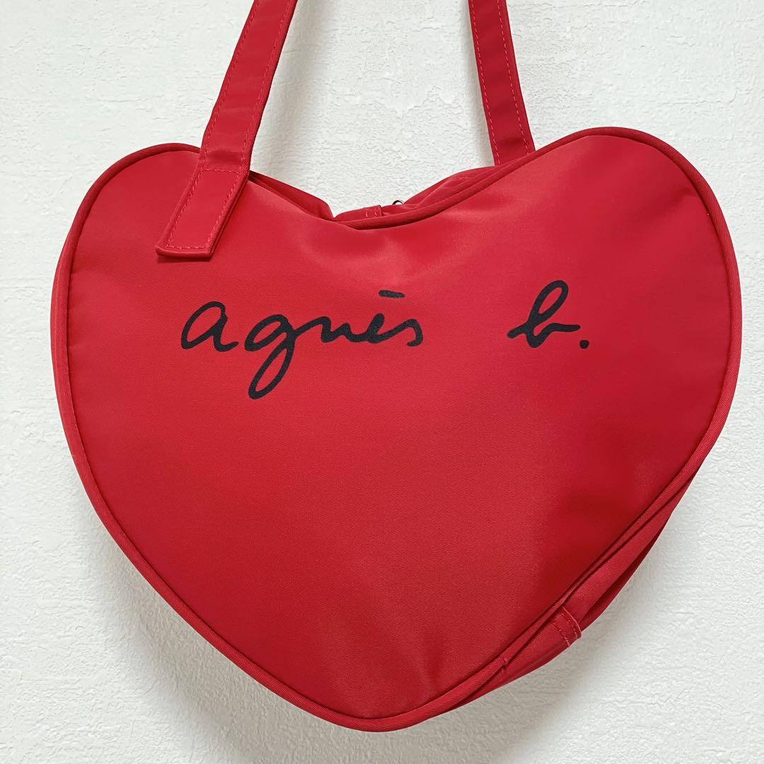 【アニエスベー】レア！agnes b.×Ines Bressand ハート形バッグ agnes b.×Ines Bressand INES01−01ショルダーバッグ◇コラボ品