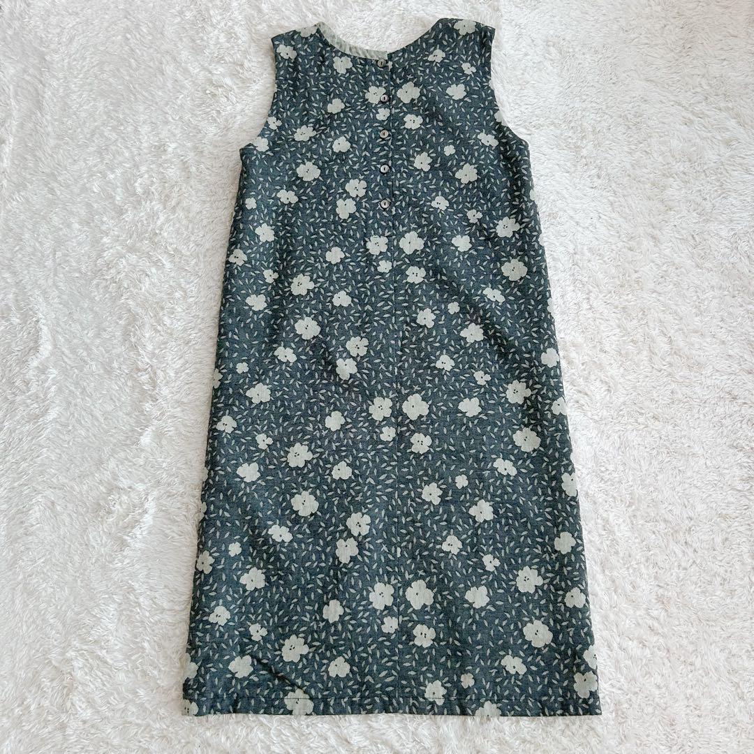 【お気にいる】 パラスパレス 美品 総柄ロングワンピース 花柄 ノースリーブ ワンピース