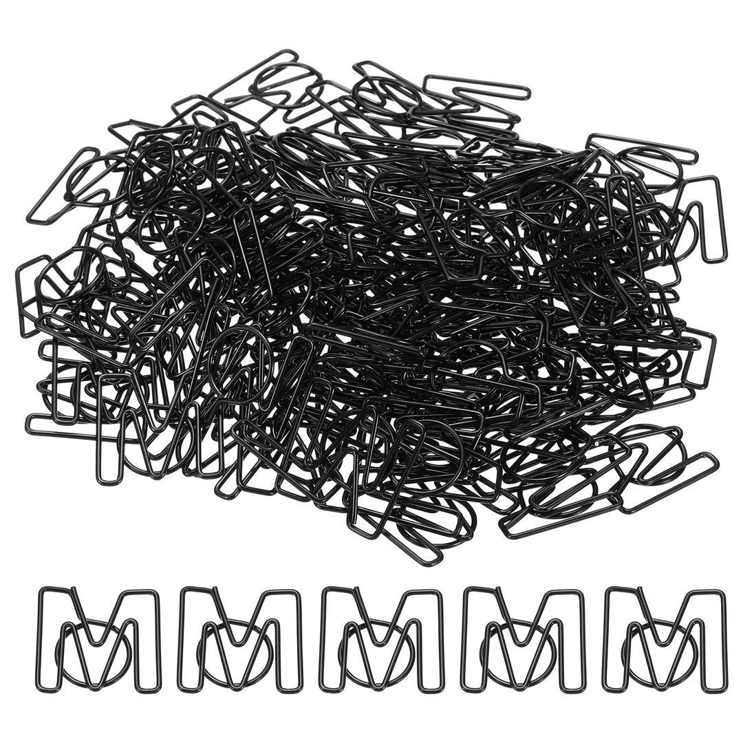 ペーパークリップ コーティング 文字M 100個