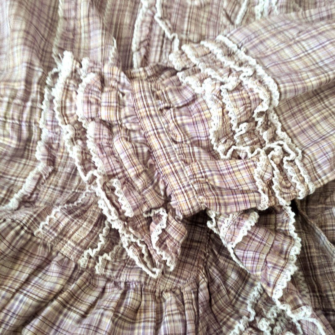 美品ピンクハウス★ピコフリルピンタックブラウス、パーカー 美品ピンクハウス★ピコフリルピンタックブラウス、パーカー