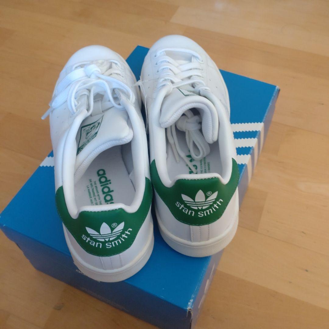 【rin】24.5cm Stan Smith ホワイト/グリーン
