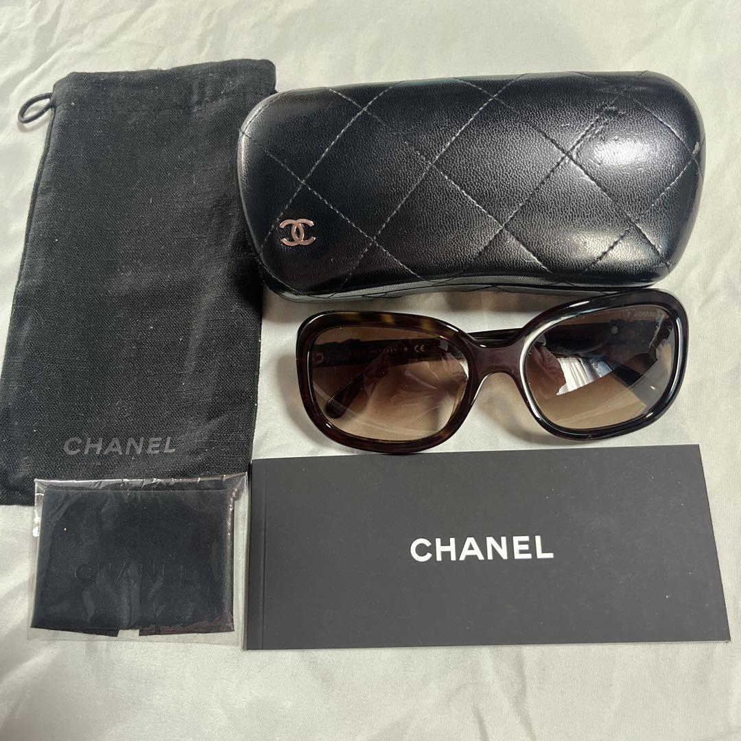 中古】 シャネル CHANEL サングラス メタル パープル パープル