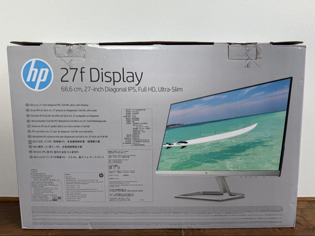 hp 27インチ ノングレアディスプレイ 液晶モニター HP27f IPSパネル