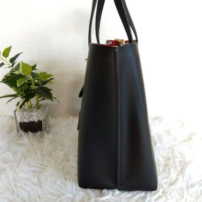 COACH モリー トート 25 ショルダーバッグ レザー ブラック