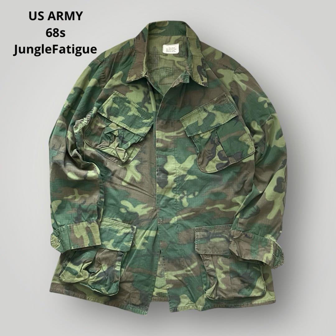 60s US ARMY ジャングルファティーグ ジャケットERDLカモ S-R