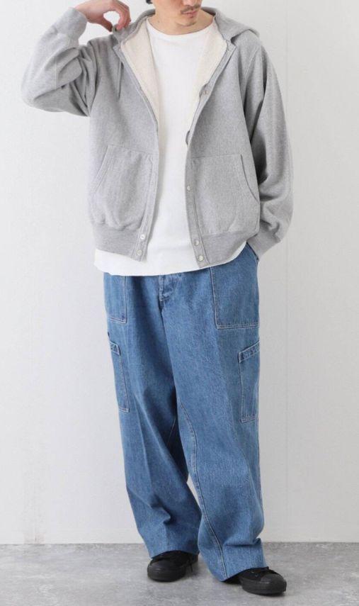 STANDARD JOURNAL Snap sweat parka ¥23100