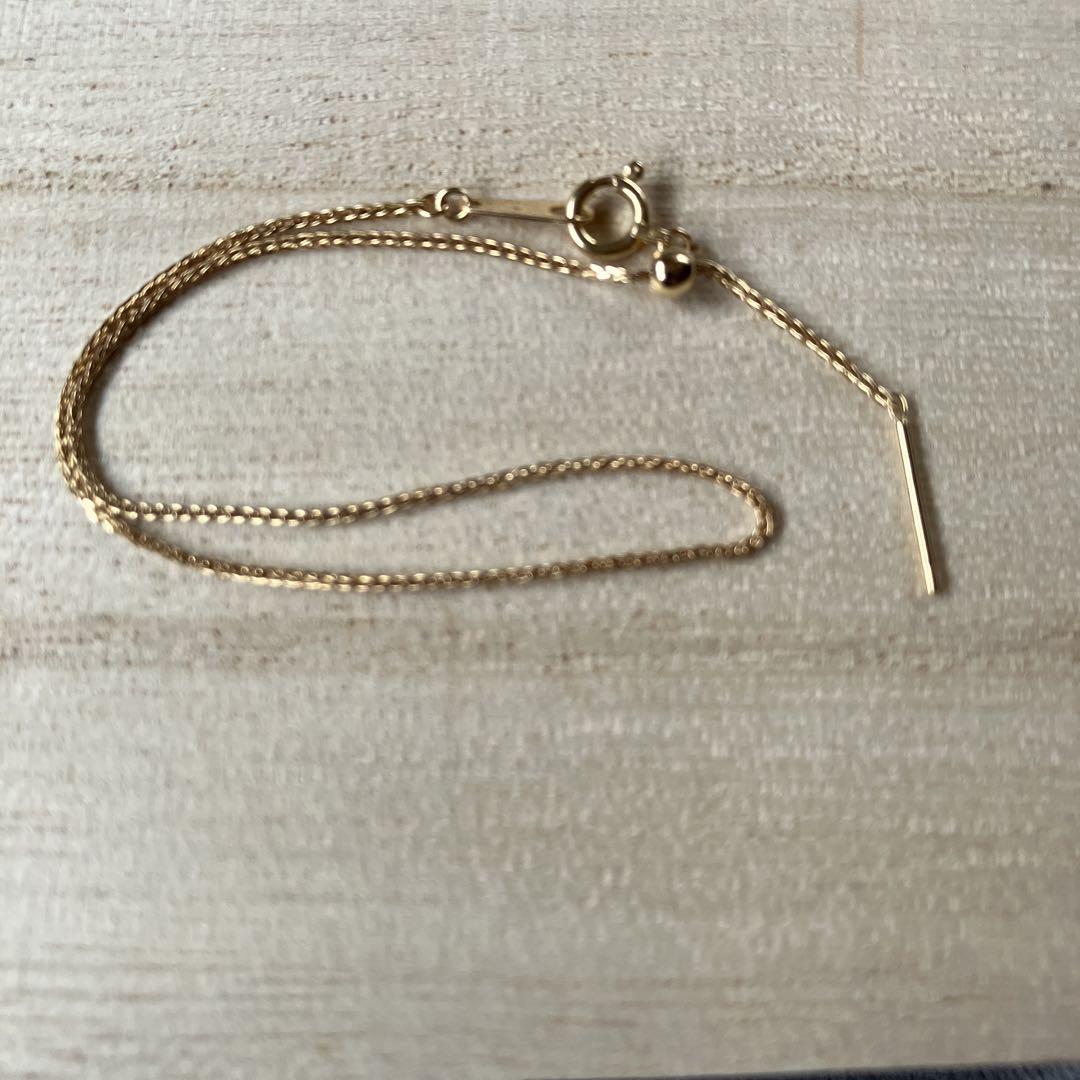 18金のイエローGOLD チェーンブレスレット