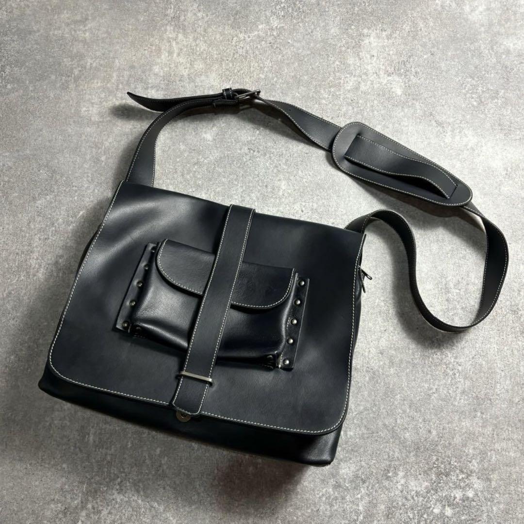 AW DIESEL SHOULDER BAG LEATHER ARCHIVE