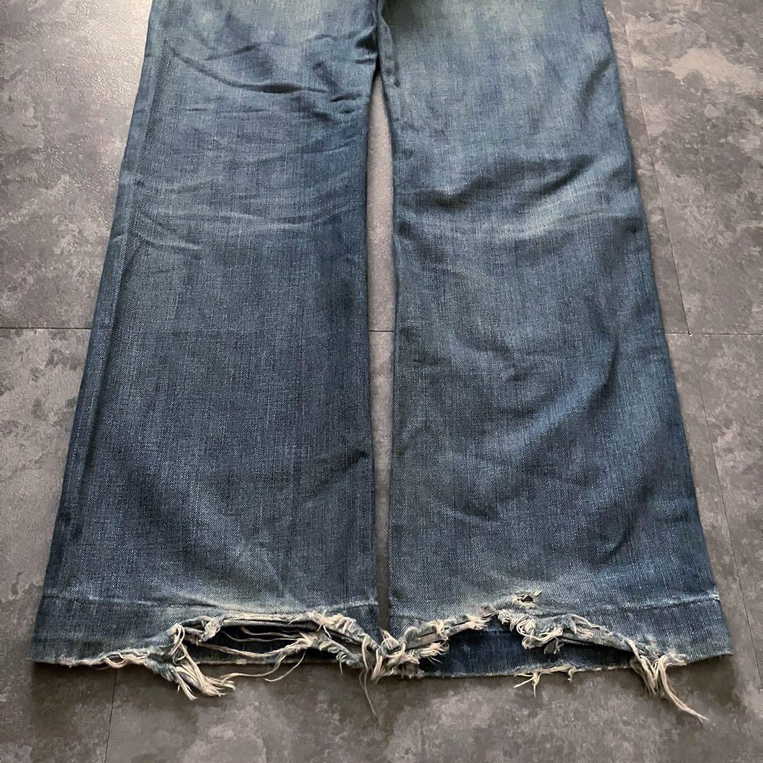 パンツ 00s diesel bush damage flared denim Y2K