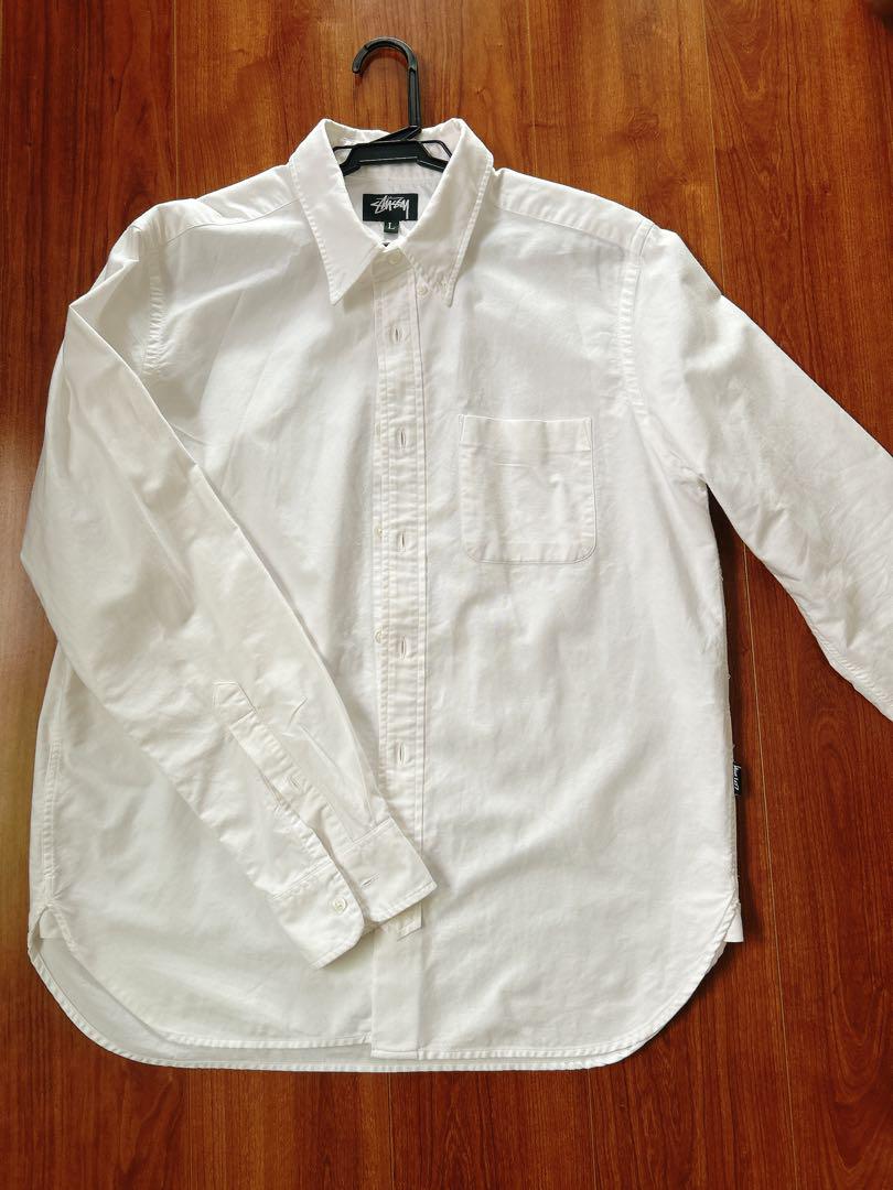 Stussy ホワイト 長袖シャツ L