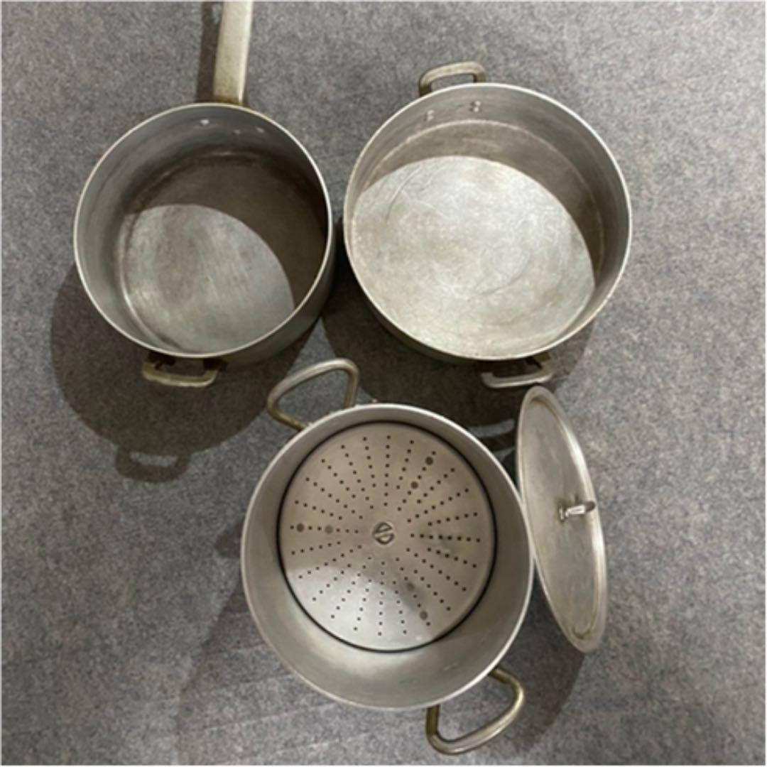 銅の鍋・寸胴3点セット(フランス製1点有り) | davidrichlaw.com