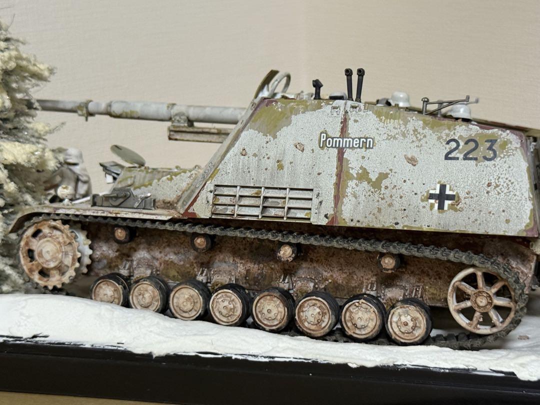 プラモデル戦車完成品1/35ドイツ軍ナースホルン冬季迷彩 プラモデル戦車完成品1/35ドイツ軍ナースホルン冬季迷彩 - メルカリ