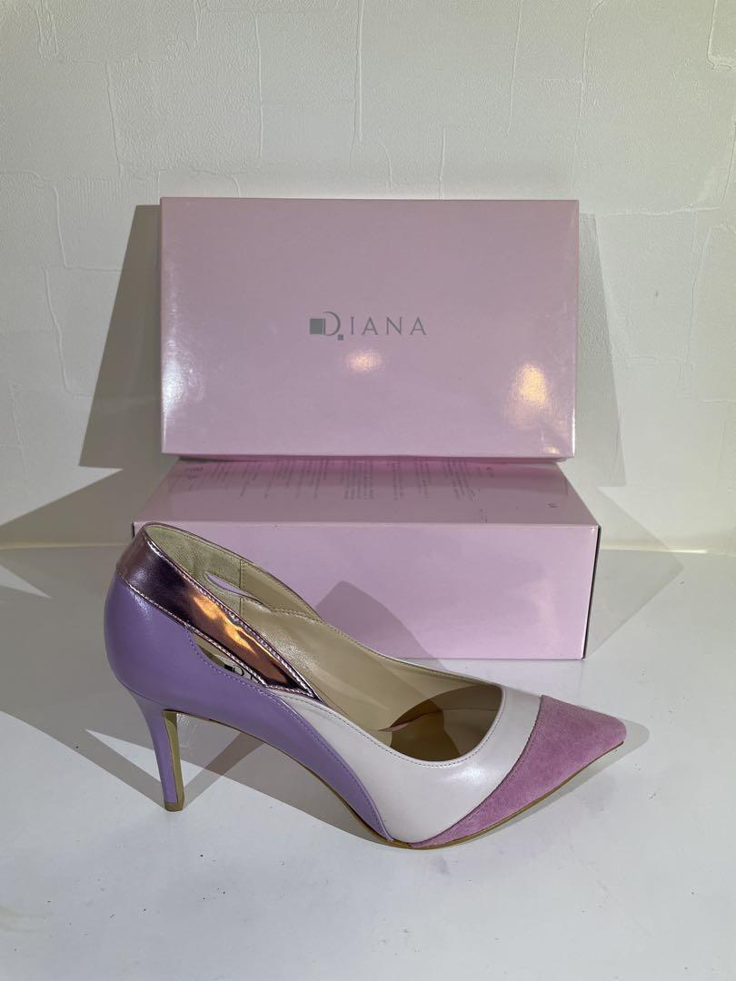 【美品】DIANA ダイアナ ピンク×パープル 9cmヒール 25cm 箱付き
