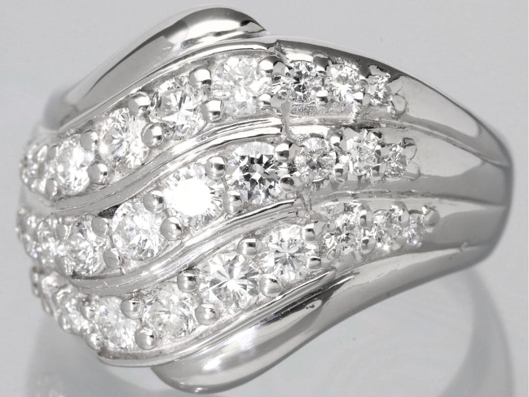訳あり 鑑別書/天然ダイヤモンドリング/指輪/1.03ct/Pt900/ca-00123 ...